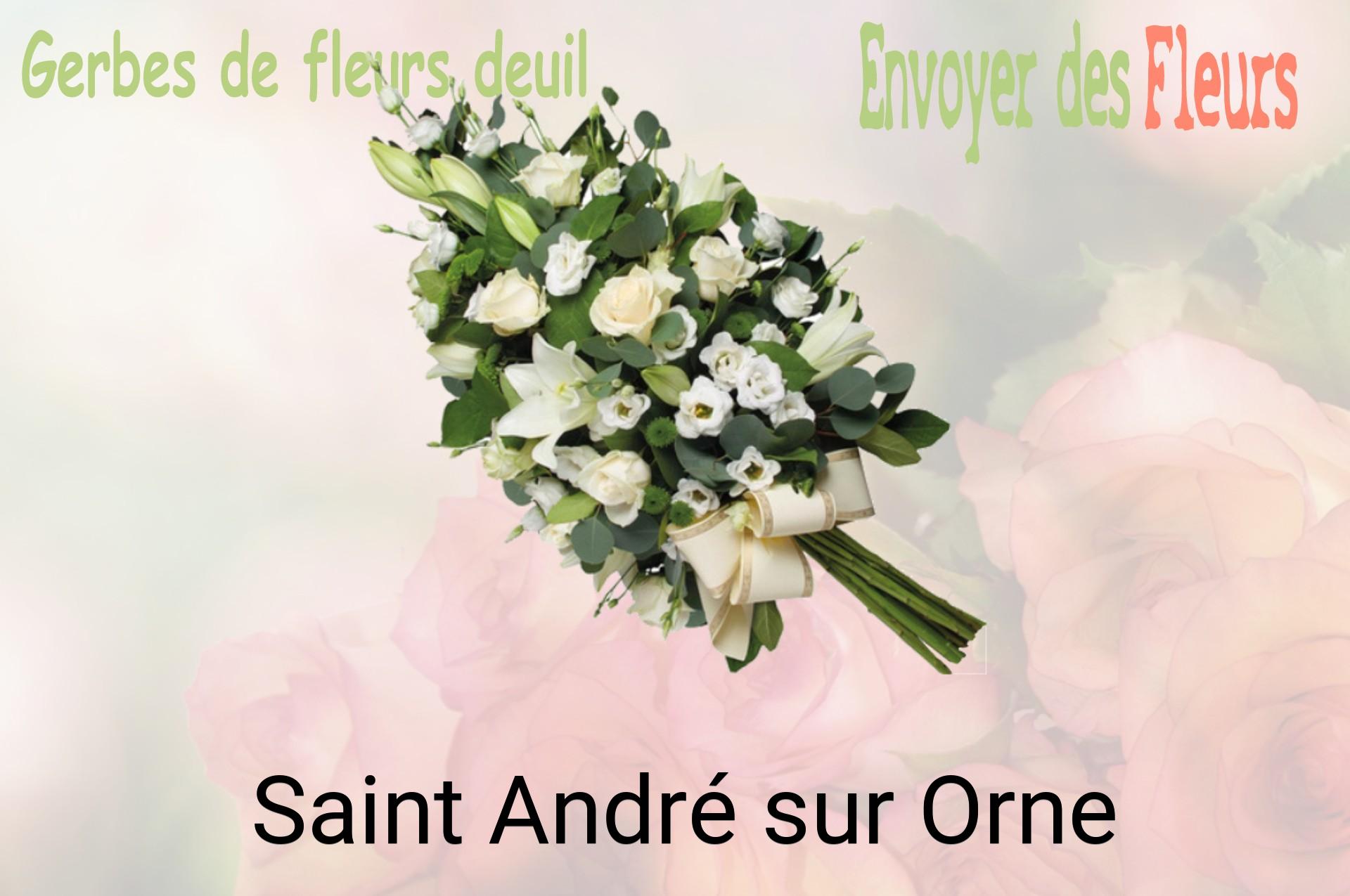 Gerbe de fleurs de deuil livrée à Saint-André-sur-Orne